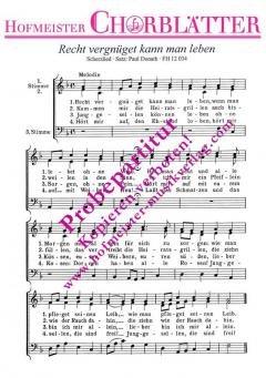 Junggesellenlied (Recht vergnüget kann man leben) 
