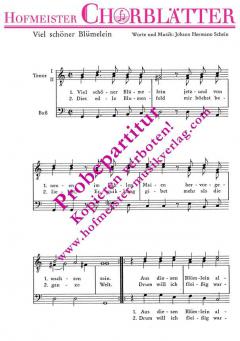 Viel schöner Blümelein (1626) (Johann Hermann Schein) 