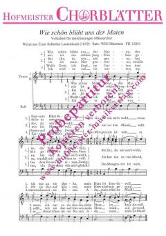 Wie schön blüht uns der Maien 
