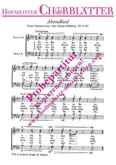 Abendlied (Rose Marie) (Ehrhart Mühlberg) 