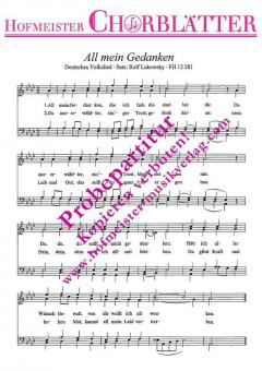 All mein Gedanken, die ich hab 