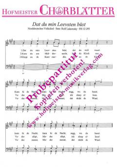 Dat du min Leevsten büst (Friedrich Ernst Fesca) 