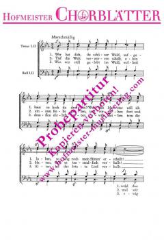 Der Jäger Abschied (Wer hat dich, du schöner Wald / 1840) (Felix Mendelssohn Bartholdy) 