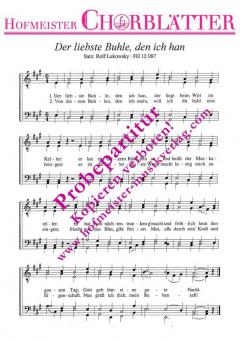 Der liebste Buhle, den ich han 