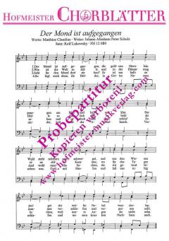 Der Mond ist aufgegangen (Johann Abraham Peter Schulz) 