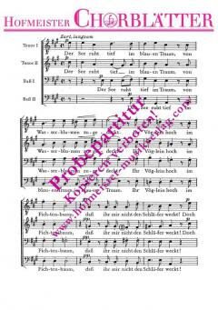 De träumende See (Der See ruht tief) (Robert Schumann) 