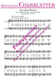 Die alten Weisen (Es sind die alten Weisen) (Hanns Eisler) 