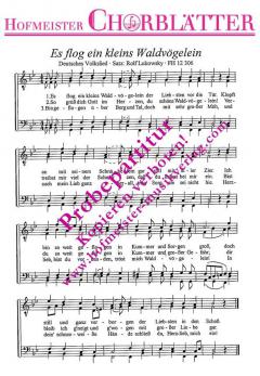 Es flog ein klein's Waldvögelein 