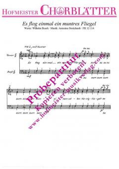 Es flog einmal in muntres Fliegel (Antonius Streichardt) 