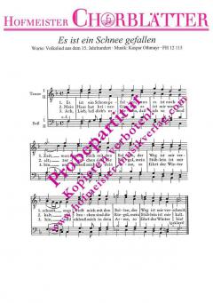 Es ist ein Schnee gefallen (Caspar Othmayr) 