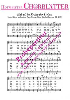 Hab oft im Kreise der Lieben (Friedrich Silcher) 