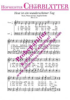 Heut ist ein wunderschöner Tag (Siegfried Köhler) 