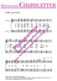 Holla, gut Gsell (1626) (Johann Hermann Schein) 