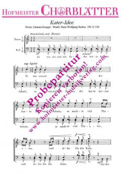 Kater-Idee (Es war einmal ein Kater) (Hans Wolfgang Sachse) 