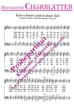 Kein schöner Land in dieser Zeit (Anton Wilhelm von Zuccalmaglio) 