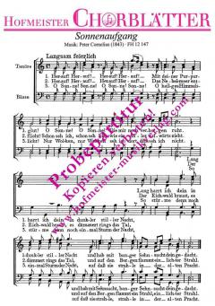 Sonnenaufgang (Herauf! Herauf!) (Peter Cornelius) 