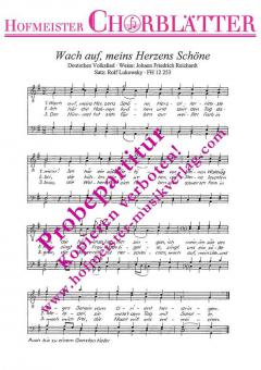 Wach auf, meins Herzens Schöne (Johann Friedrich Reichardt) 