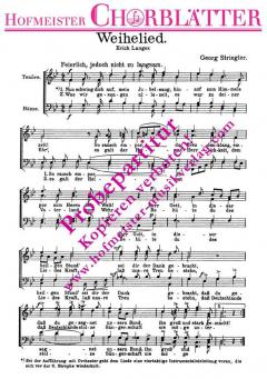 Weihelied (Nun schwing dich auf, mein Jubelsang) (Georg Striegler) 