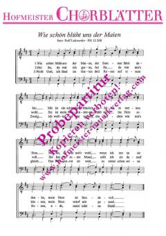 Wie schön blüht uns der Maien 