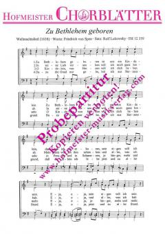 Zu Bethlehem geboren (Friedrich von Spee) 