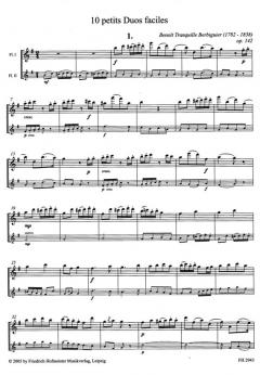 10 petits Duos faciles, op. 142 von Benoit Tranquille Berbiguier 
