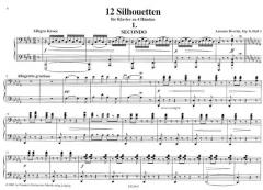 12 Silhouetten Heft 1 von Antonín Dvorák 