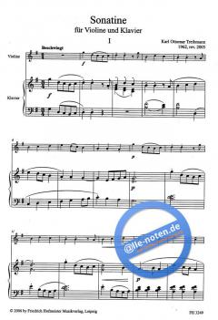 Sonatine von Karl Ottomar Treibmann 