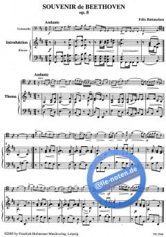 Souvenir de Beethoven op. 8 von Félix Battanchon 