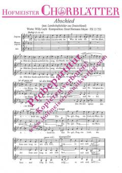 Abschied (Der Garten steht schon sonnensatt) (Ernst Hermann Meyer) 