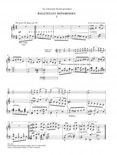 Bagatelles hongroises von Istvan Horvath-Thomas 