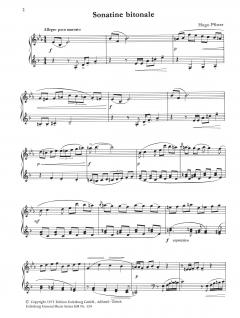 Sonatine bitonale von Hugo Pfister 