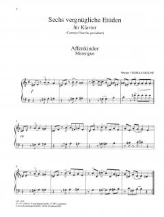 6 vergnügliche Etüden von Werner Thomas-Mifune für Klavier im Alle Noten Shop kaufen