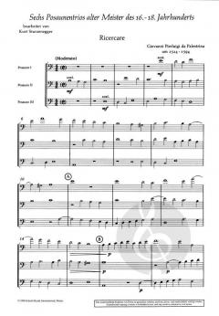 6 Posaunentrios alter Meister 