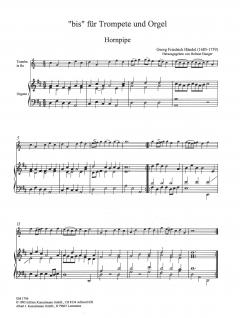 bis - Zugaben für Orgel und Trompete von Johannes Hunger für Trompete und Orgel im Alle Noten Shop kaufen