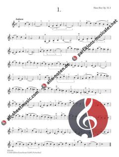 100 Etüden op. 32 Heft 1: 20 Etüden in der 1. Lage von Hans Sitt 