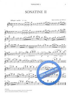 3 Sonatinen Nr. 2 D-dur von Ignaz Lachner für 3 Violinen im Alle Noten Shop kaufen