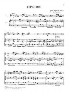 Concerto à cinque C-Dur op. 10/3 von Tomaso Giovanni Albinoni für Violine und Streichorchester im Alle Noten Shop kaufen