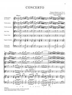 Concerto à cinque G-dur op. 5/4 von Tomaso Giovanni Albinoni 