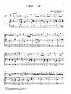 Concerto à cinque e-moll op. 5/9 von Tomaso Giovanni Albinoni 
