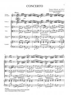 Concerto à cinque g-moll op. 10/2 von Tomaso Giovanni Albinoni für Violine und Streichorchester im Alle Noten Shop kaufen