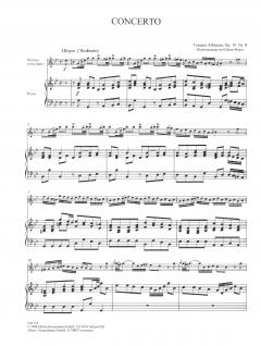 Concerto à cinque g-moll op. 10/8 von Tomaso Giovanni Albinoni für Violine und Streichorchester im Alle Noten Shop kaufen