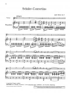 Schüler-Concertino F-dur op. 7, 1. Lage von Adolf Huber 
