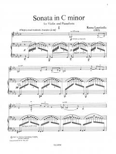 Sonata c-moll (1955) von Remo Lauricella 