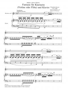 Fantasie von Gioachino Rossini für Klarinette (Violine/Flöte) und Klavier im Alle Noten Shop kaufen