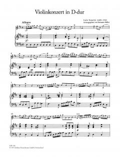 Concerto D-Dur op. 1/4 von Carlo Tessarini 