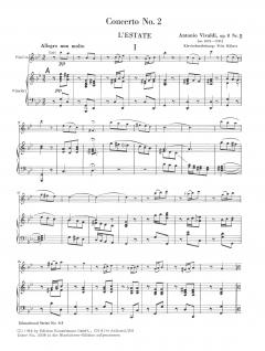 Konzert Nr. 2 g-moll (Der Sommer) von Antonio Vivaldi 