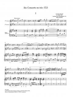 Six Concerts en trio 1723 von Antoine Dornel 