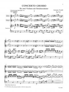 Concerto per due Violini e archi, op. 3/8 von Antonio Vivaldi für 2 Violinen und Streicher im Alle Noten Shop kaufen