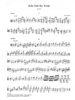 8 Soli op. 40 für Viola von Kurt Rasch im Alle Noten Shop kaufen
