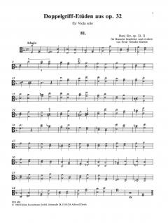 Doppelgriffetüden op. 32 von Hans Sitt 